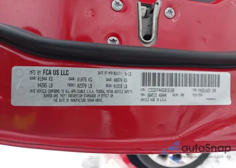 2016 Dodge Dart Sxt Sport from USA, damaged, VIN 1C3CDFFA4GD816169